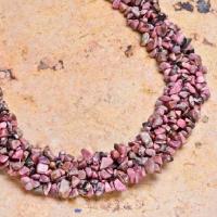 Rod 005c collier rhodonite parure sautoir achat vente bijou pierre naturelle lithotherapie 1