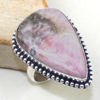 Rod 012b bague chevaliere t61 rhodonite achat vente bijou pierre lithotherapie argent 925