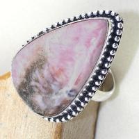 Rod 012c bague chevaliere t61 rhodonite achat vente bijou pierre lithotherapie argent 925