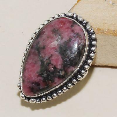 Rod 016a bague chevaliere t49 rhodonite achat vente bijou pierre lithotherapie argent 925 1