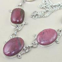 Rod 020b collier sautoir parure rhodonite achat vente bijou pierre lithotherapie argent 925 1