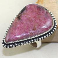 Rod 021a bague chevaliere t59 rhodonite achat vente bijou pierre lithotherapie argent 925 1