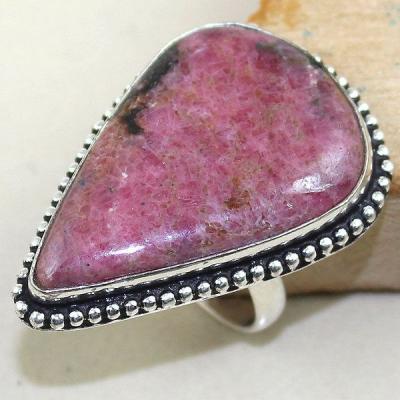 Rod 021a bague chevaliere t59 rhodonite achat vente bijou pierre lithotherapie argent 925 1