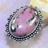 Rod 025a bague chevaliere t59 rhodonite achat vente bijou pierre lithotherapie argent 925 1