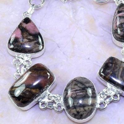 Rod 027c bracelet rhodonite achat vente bijou pierre lithotherapie argent 925 1