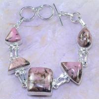 Rod 032a bracelet rhodonite achat vente bijou pierre lithotherapie argent 925 1