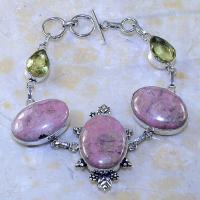 Rod 033a bracelet rhodonite citrine achat vente bijou pierre lithotherapie argent 925 2