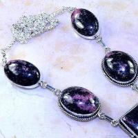 Rod 035c collier parure sautoir rhodonite achat vente bijou lithotherapie argent 925