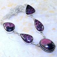 Rod 039a collier parure sautoir rhodonite achat vente bijou lithotherapie argent 925