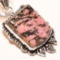 Rod 077c pendentif pendant rhodonite achat vente bijou lithotherapie argent 925 1