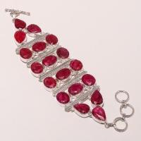 Ru 0300a bracelet rubis cachemire bijoux argent 925 achat vente