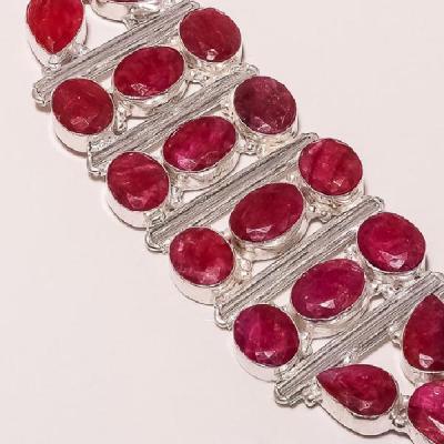 Ru 0300d bracelet rubis cachemire bijoux argent 925 achat vente