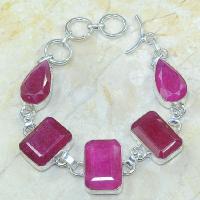 Ru 0317a bracelet rubis argent 925 achat vente