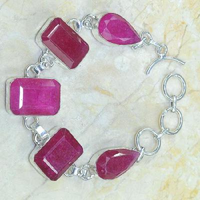 Ru 0317b bracelet rubis argent 925 achat vente