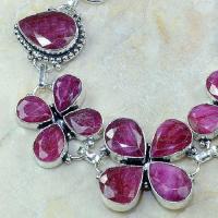 Ru 0329b bracelet porte bonheur trefle rubis cachemire bijou argent 925 achat vente