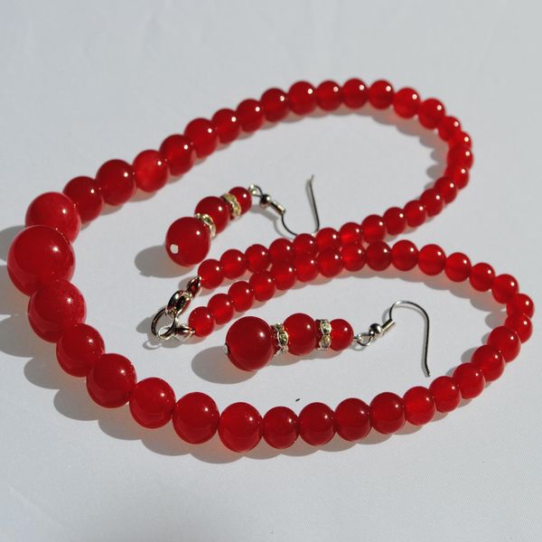 Ru 0385a collier parure sautoir boucles oreilles rubis argent 925 achat vente 2