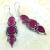 Ru 3874a boucles oreilles rubis argent 925