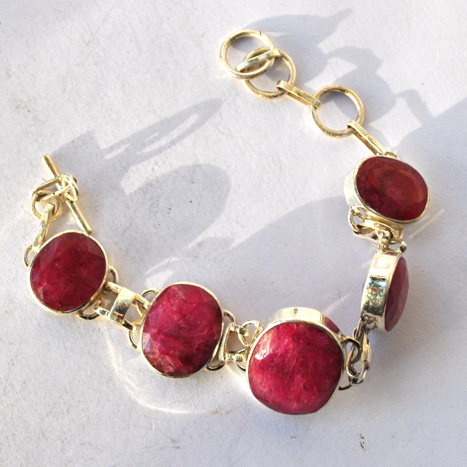 Rub 040 bracelet rubis 15 20mm argent925 2