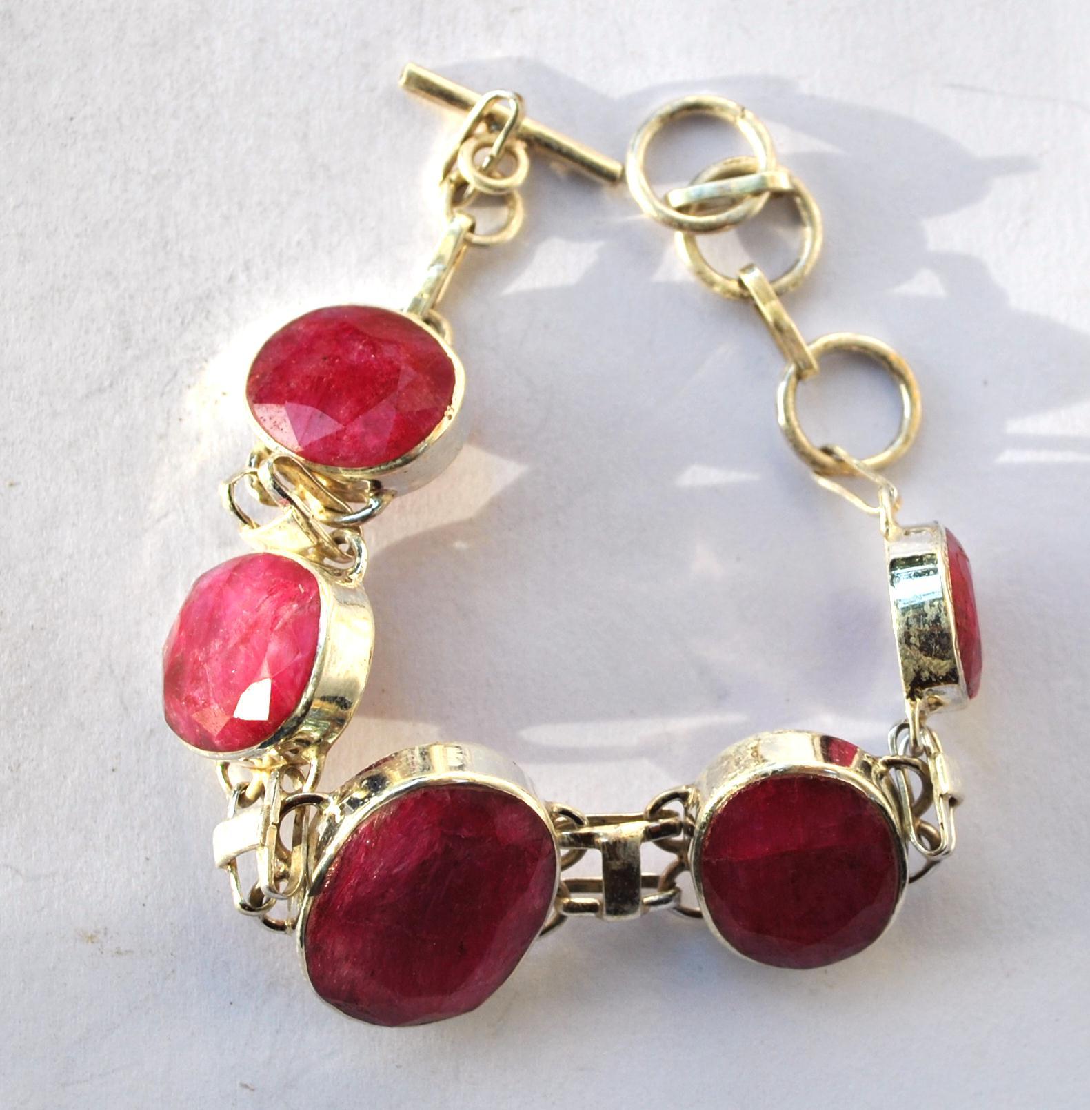 Rub 040 bracelet rubis 15 20mm argent925 3