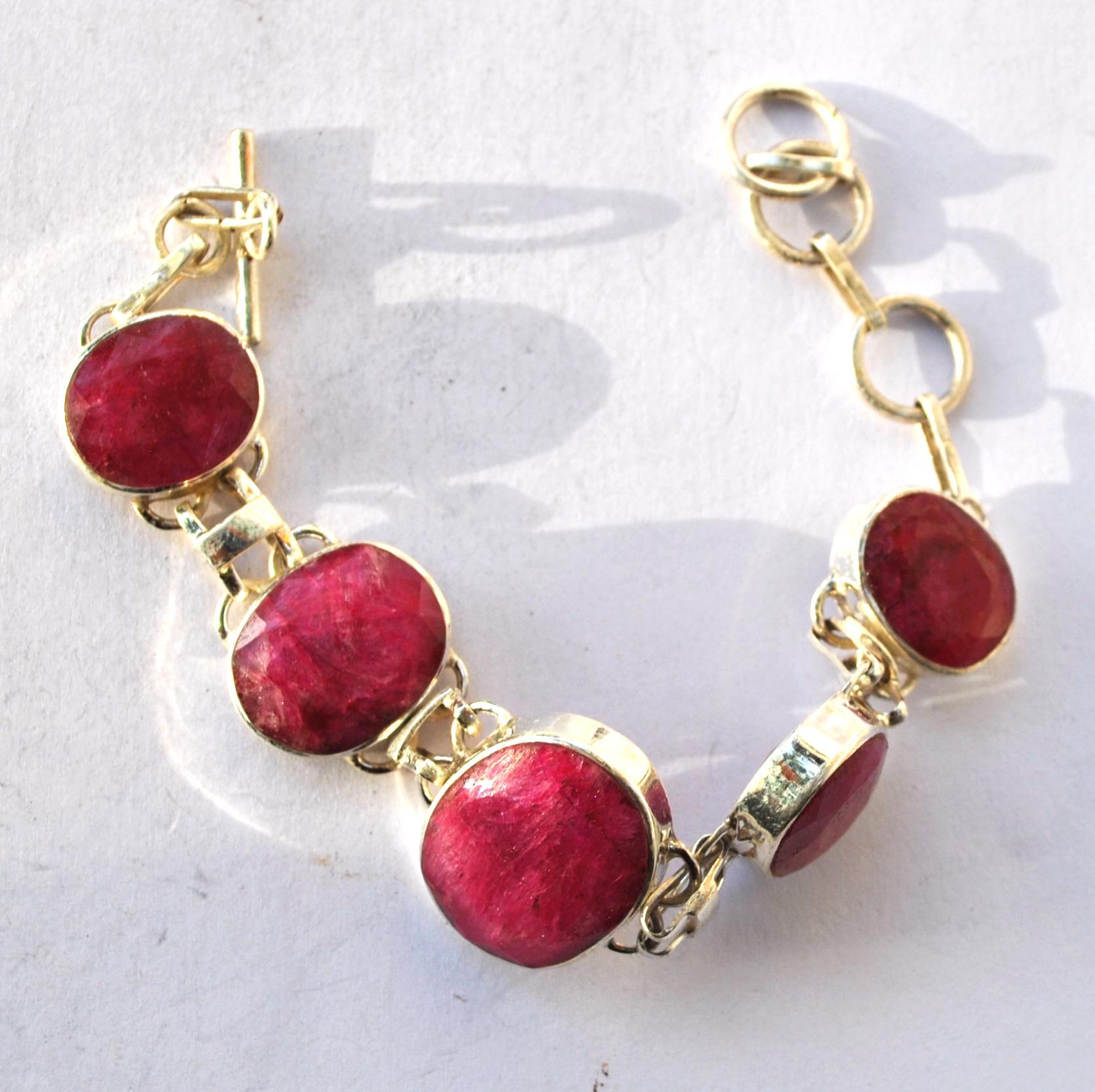 Rub 040 bracelet rubis 15 20mm argent925 4