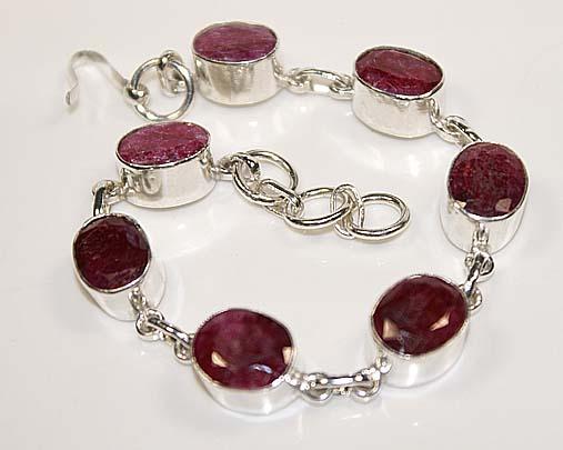 Rub 048a bracelet rubis argent 925 achat vente