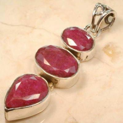 Rub 089a pendentif 50mm 10x15mm pendant rubis argent925