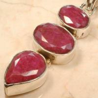 Rub 089c pendentif 50mm 10x15mm pendant rubis argent925