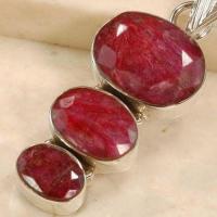 Rub 094c pendentif 45mm 10x12mm pendant rubis argent925