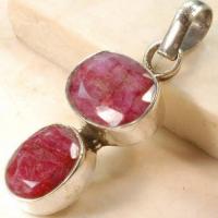 Rub 096a pendentif 40mm 10x12mm pendant rubis argent925