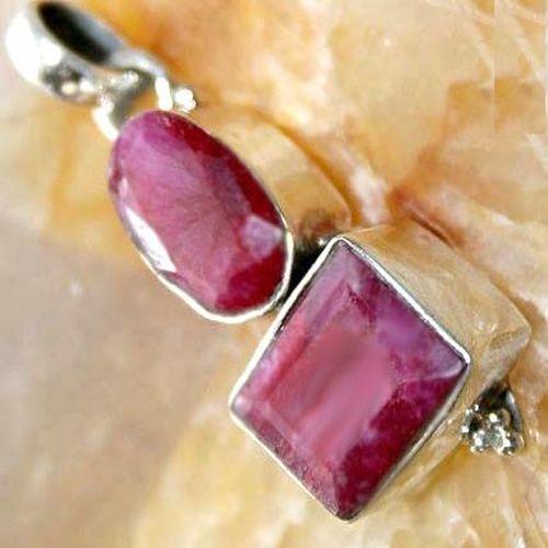 Rub 156c pendentif 35mm 8x12mm pendant rubis argent925