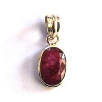 Rub 158 pendentif pendant 35mm rubis 10x18mm argent925 1