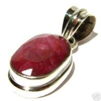 Rub 158a pendentif 35mm 10x18mm pendant rubis argent925