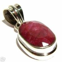 Rub 158b pendentif 35mm 10x18mm pendant rubis argent925