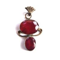 Rub 191 pendentif pendant 45mm rubis 22x45mm argent925 2