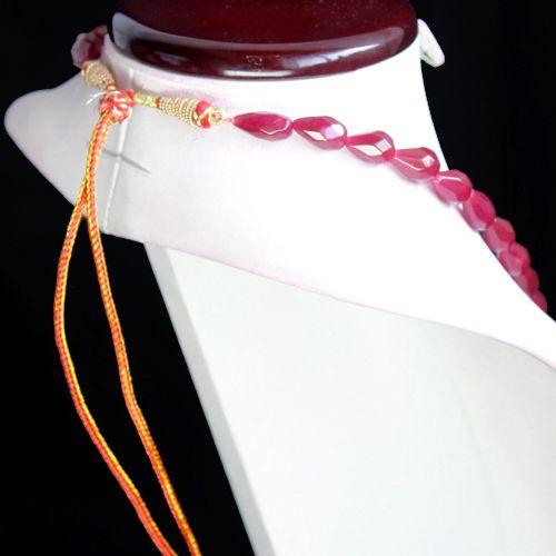 Rub 301 collier parure rubis cachemire 8x10mm 60gr ethnique 3