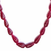 Rub 304 collier parure rubis cachemire 9x18mm 59gr bijou ethnique 4