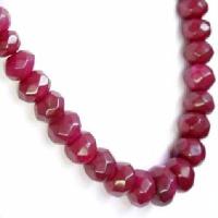 Rub 305 collier parure 14x18mm rubis perles facettees 156gr vente bijou ethniques 4