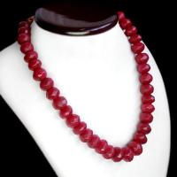 Rub 336 collier parure rubis cachemire 14x17mm 143gr bijou ethnique 1