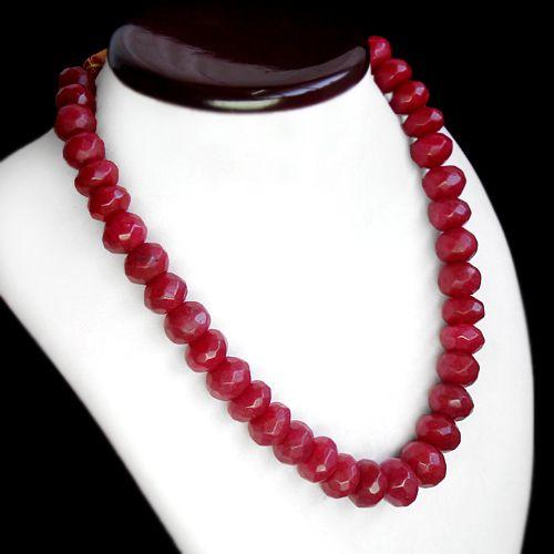 Rub 336 collier parure rubis cachemire 14x17mm 143gr bijou ethnique 1