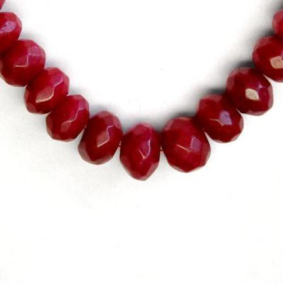 Rub 306 collier parure 13x16mm rubis perles facettees 143gr vente bijou ethniques 1 