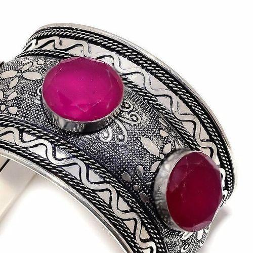 Rub 350 bracelet 45mm torque manchette rubis cachemire 56gr 20mm argent 3