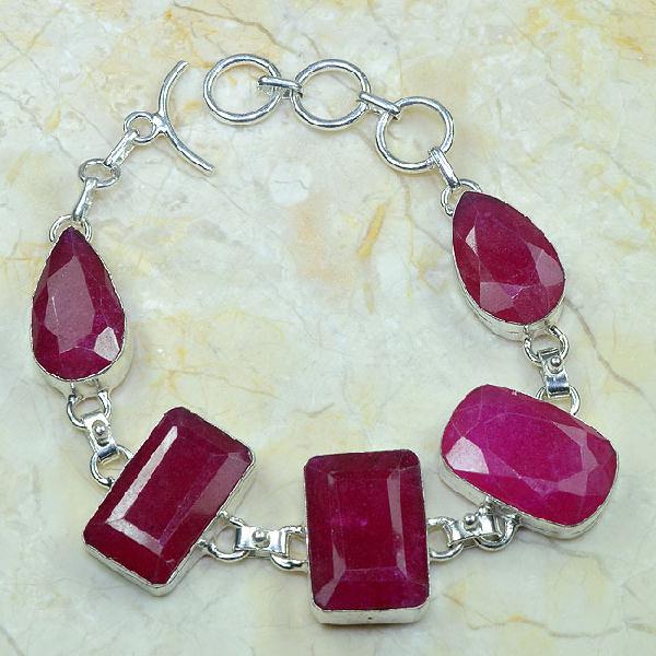 Rub 372d bracelet rubis cachemire bijou argent 925 achat vente