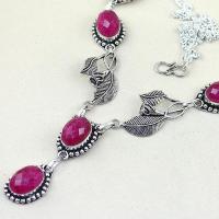 Rub 439b collier parure sautoir rubis cachemire achat vente bijoux argent ethniques