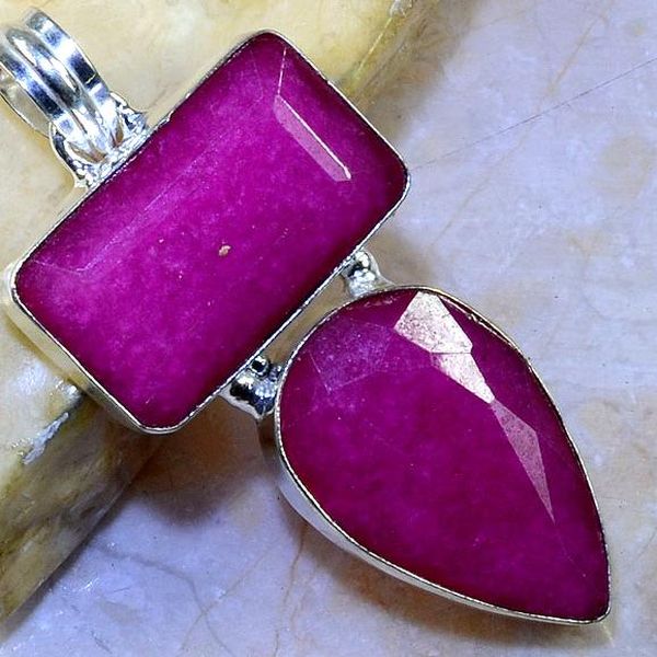 Rub 499c pendentif pendant rubis argent 925 achat vente bijoux