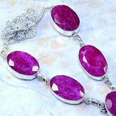 Rub 506a collier parure sautoir rubis argent 925 gothique achat vente bijoux