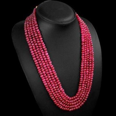 Rub 535b collier parure sautoir rubis cachemire achat vente bijoux ethniques 1 1 1 1