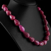 Rub 537 perles rubis rouge cachemire achat vente bijoux 1900 2 