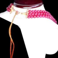 Rub 544c collier parure sautoir rubis emeraude ethnique argent 925 achat vente bijoux 1900 1 1 1 1