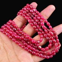 Rub 557 collier parure sautoir rubis cachemire 4x6mm 100gr bijoux ethniques 2 1