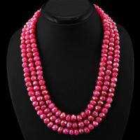 Rub 565a collier parure sautoir 8x9mm rubis cachemire achat vente bijoux ethniques